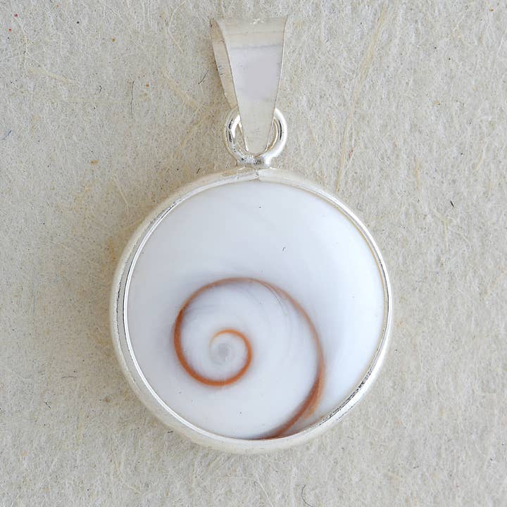 Pingente de olho de Shiva dupla face (14 mm) por atacado de LEEBA