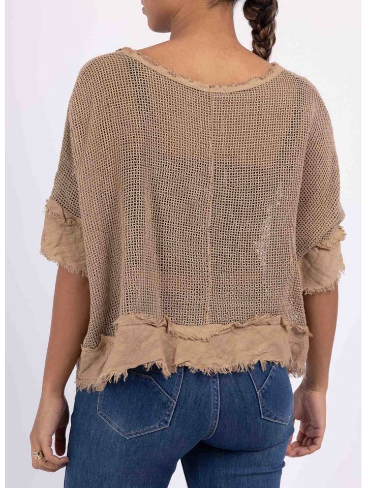 LINEN & COTTON HOUSE – Großhandel Bluse – Damen – TOP AUS BAUMWOLLSTRICK 23911 100 % BAUMWOLLE16