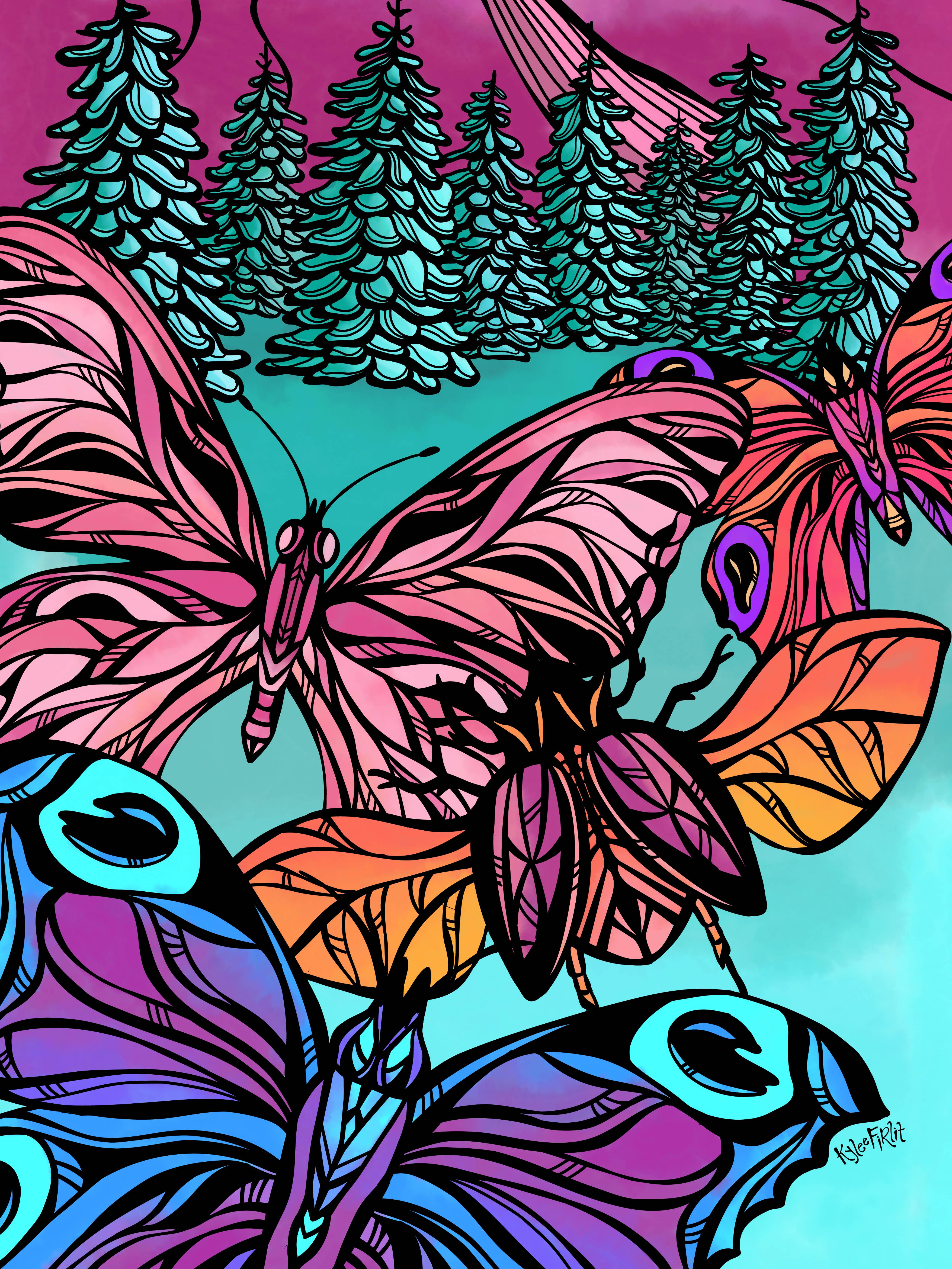 Kylee Firlit Creative - Wholesale Art Print - Lepidoptera Art Print1