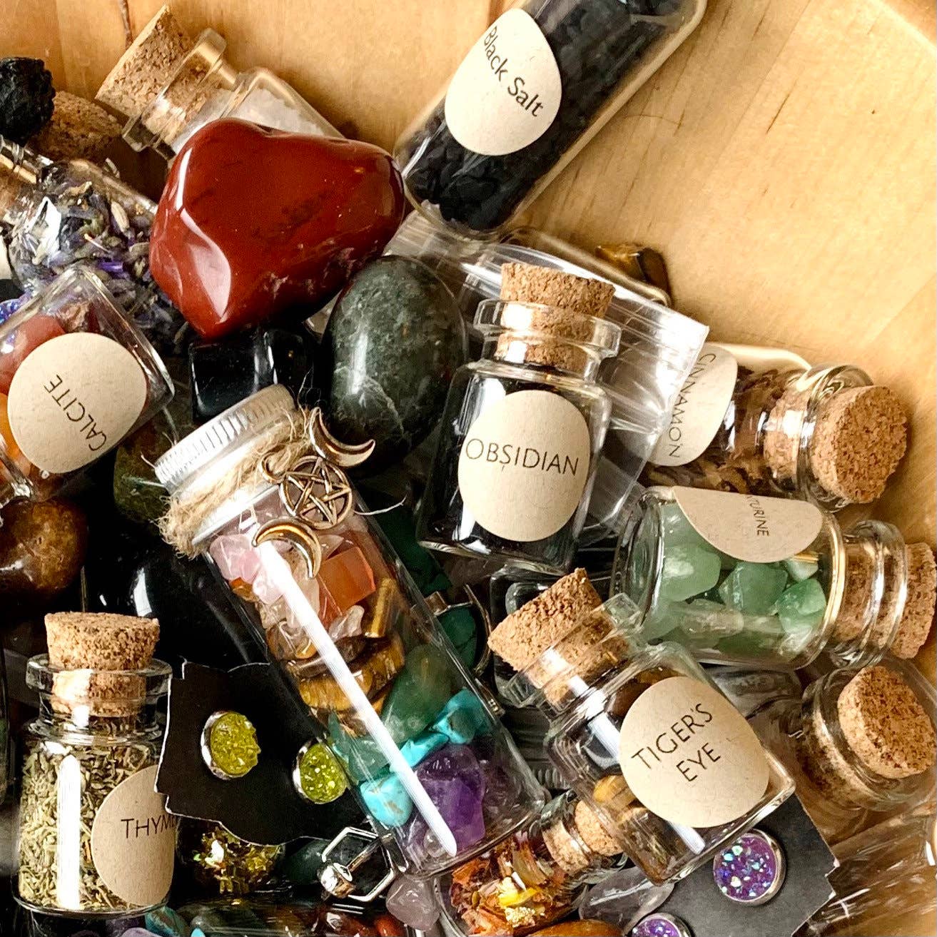 Purple Door ATX - Wholesale Spiritual Stone/Crystal - Crystal Confetti Witch Brew Mystery Scoops Pack in Cauldron3