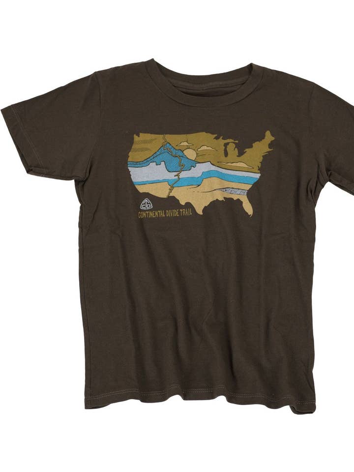 Youth Continental Divide Trail United Landscapes T-shirt for wholesale by Seek Dry Goods