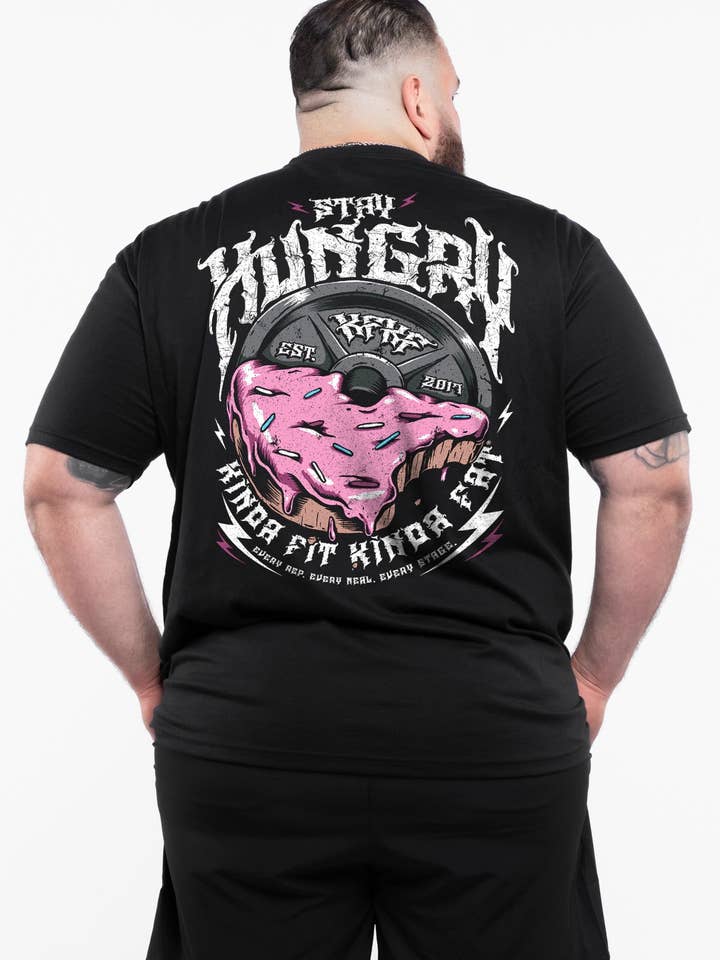 T-shirt Signature Blend Iron Donut pour la vente par Kinda Fit Kinda Fat