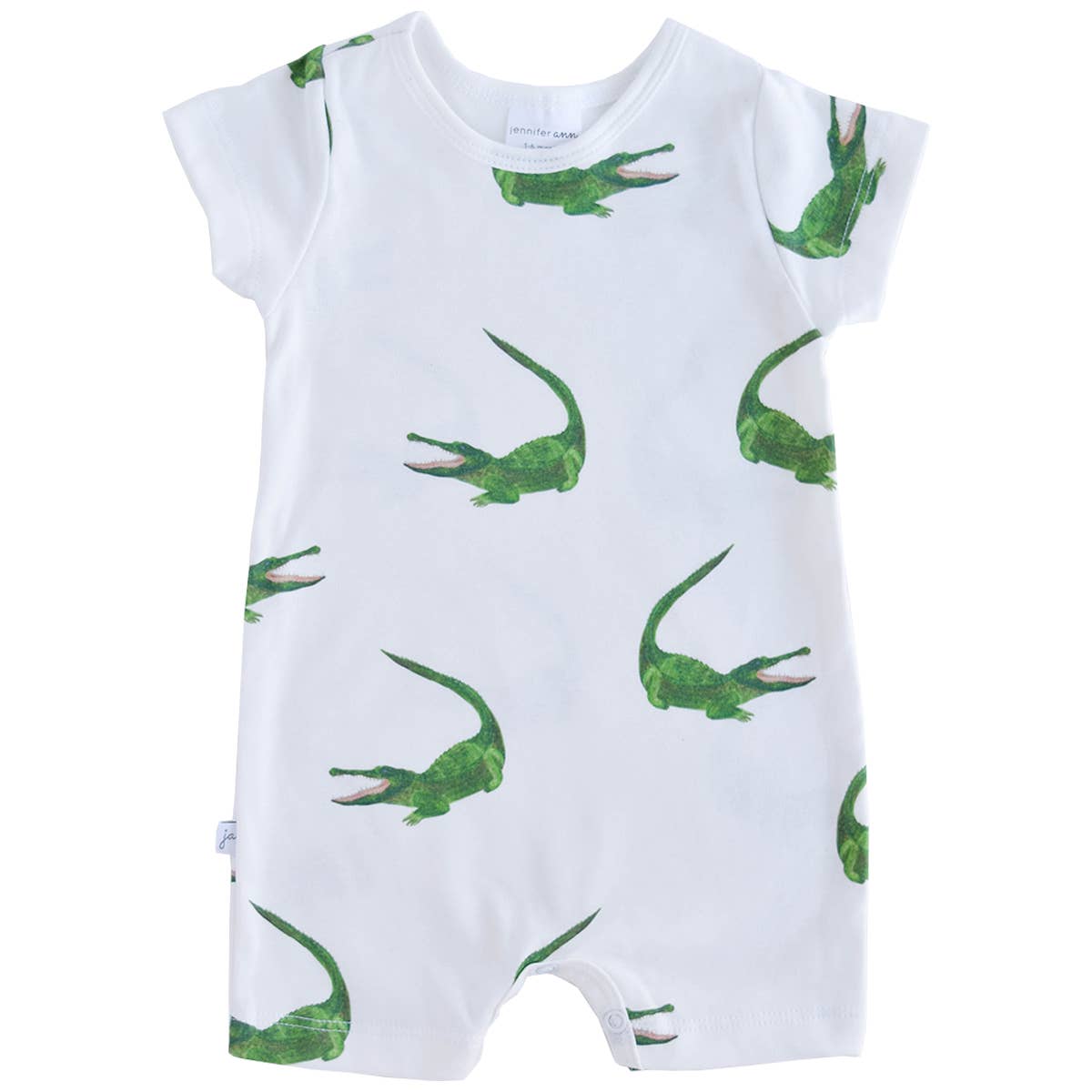 Jennifer Ann – Engroshandel Romper - Baby – Økologisk romper med ærmer - alligatorer