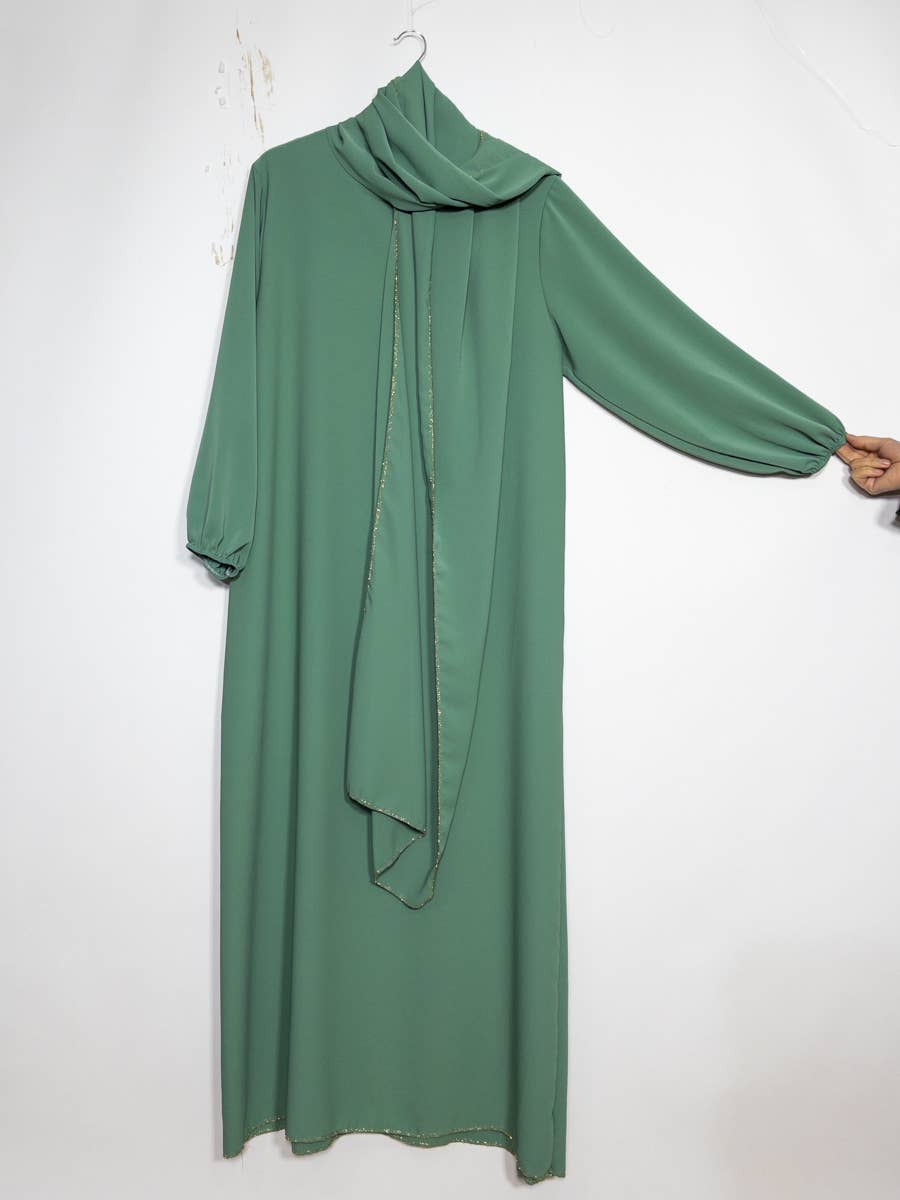 IDEAL OUTFIT - Wholesale Kaftan - Women's - Medina silk abaya for women ref:2338pkdr7