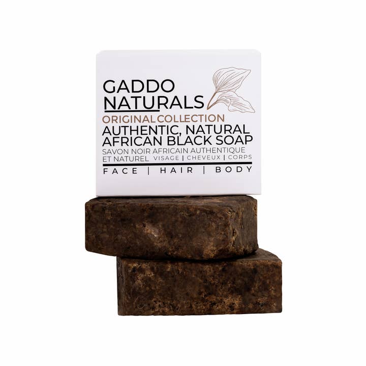 Authentic, Natural African Black Soap - Bar for wholesale by Gaddo Naturals