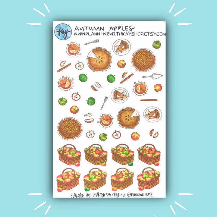 Pommes d'automne pour la vente par Planning With Kay