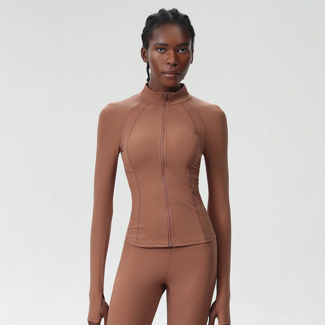 Sodalemon – wholesale Sportjacka - Dam – Damjacka med hög krage och midjeformande funktion för yoga och löpning4