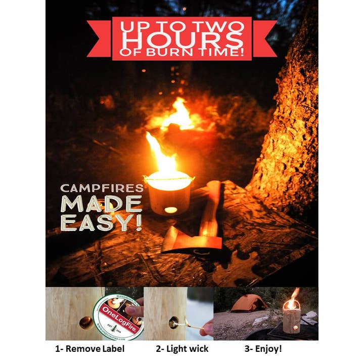 OneLogFire - Wholesale Fire Pit - Mini Onelogfire 12-Logs per case 1-Hour burn time