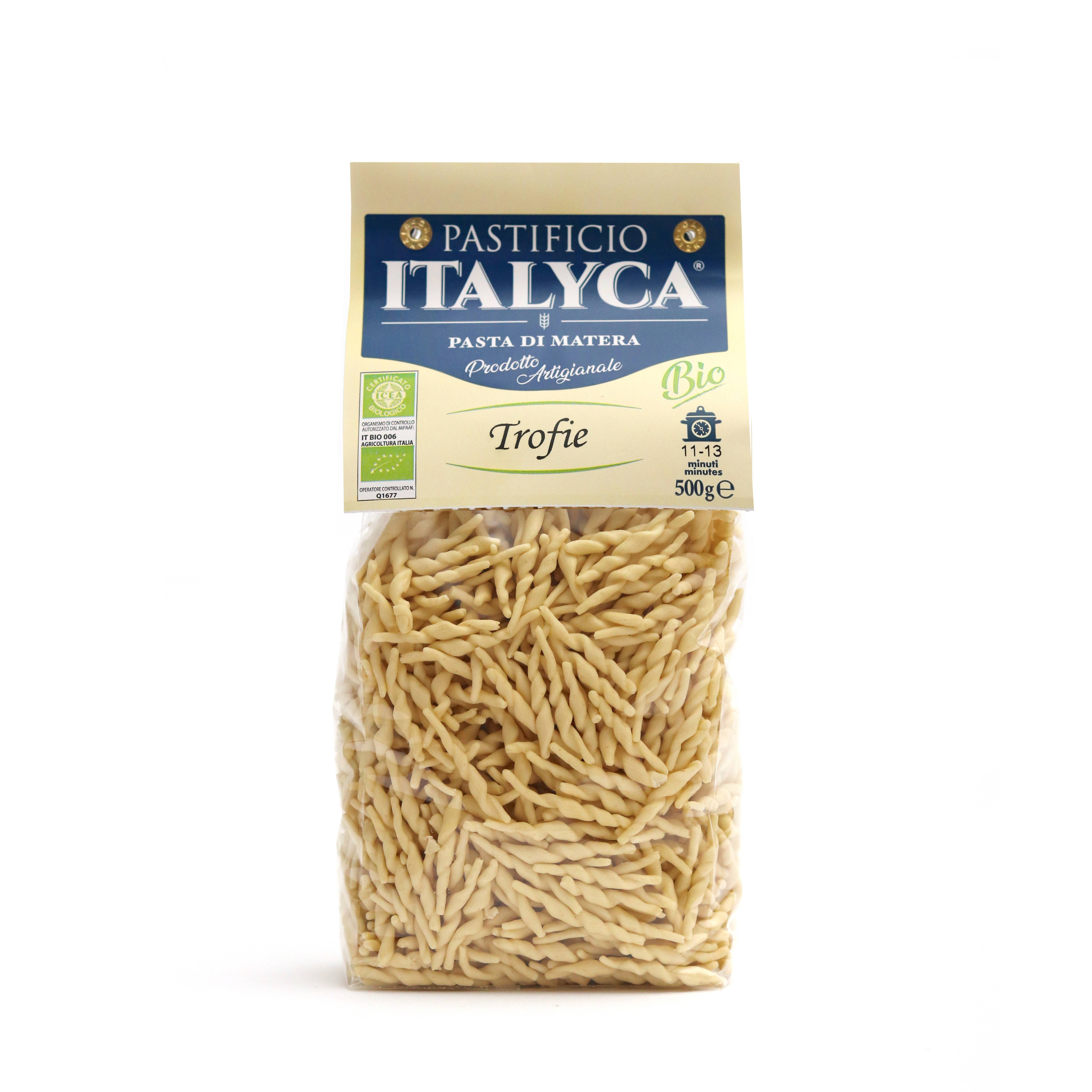 Italyca - Wholesale Pasta - TROFIE ITALYCA 500g ORGANIC ARTISAN PASTA 100% ITALY1