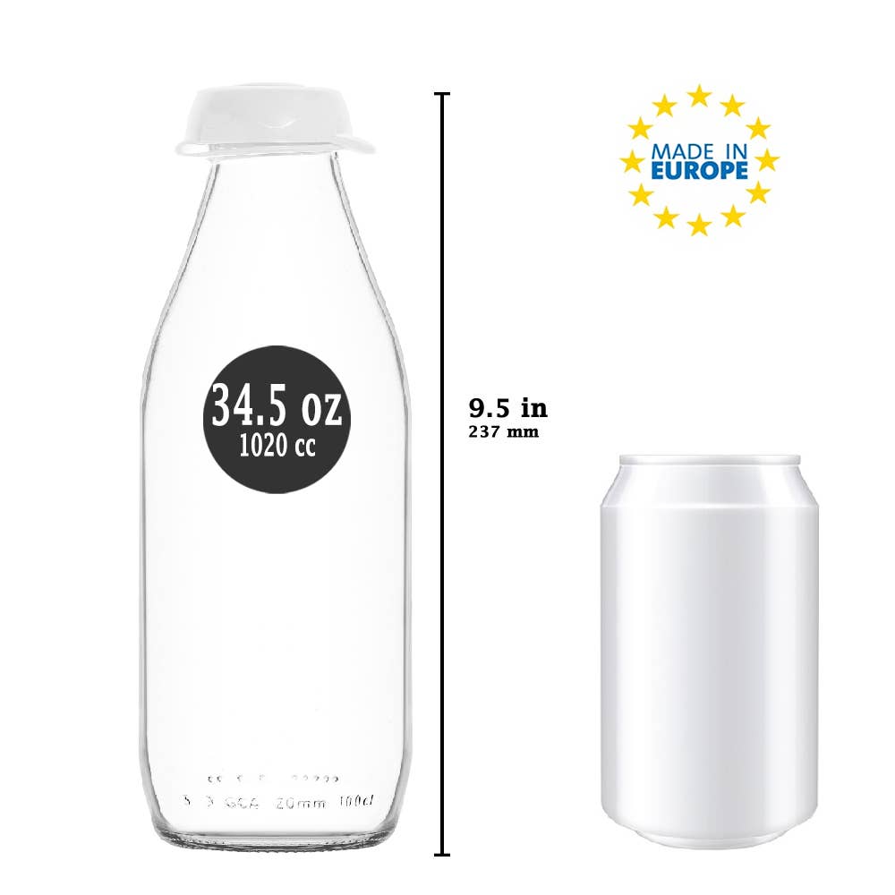 Hakan - Wholesale Milk/Juice Bottle - Glass Milk Bottle with Lid, Water Pitcher, Bottle for Juices2