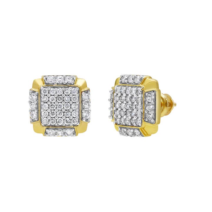 MVP Diamond 1.02 ct. tw. 14K Yellow Gold Earrings for wholesale by LuvMyJewelry (LMJ)