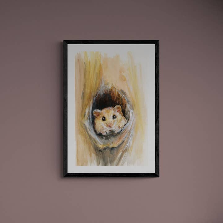 Wendy Laverick – wholesale Art print – Framed Print Lewis the Dormouse5