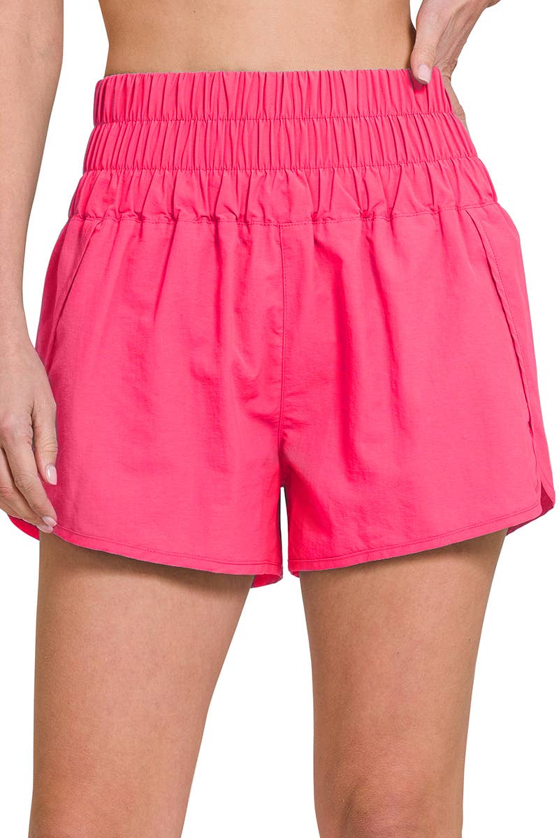 42POPS - Vente Short – femme - Short coupe-vent avec doublure et poche arrière en mesh18