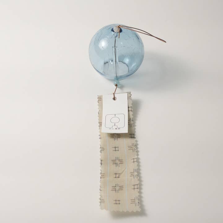 Carillon Éolien Noto | Noto Bleu × Noto Jofu – Design Fissuré pour la vente par KASHIKO