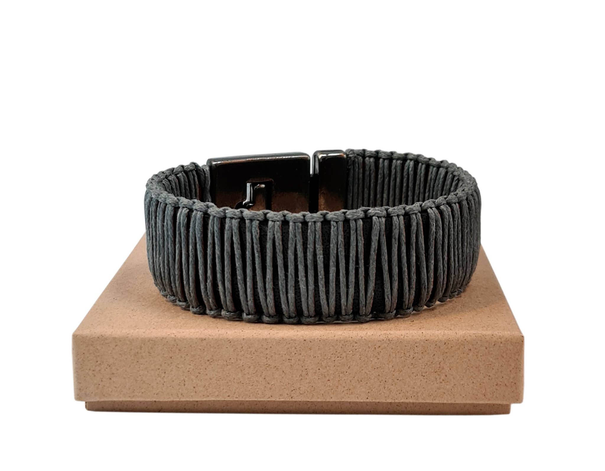 Grey Taboo Herenarmband Mark Big, Grey/Black for wholesale on Faire