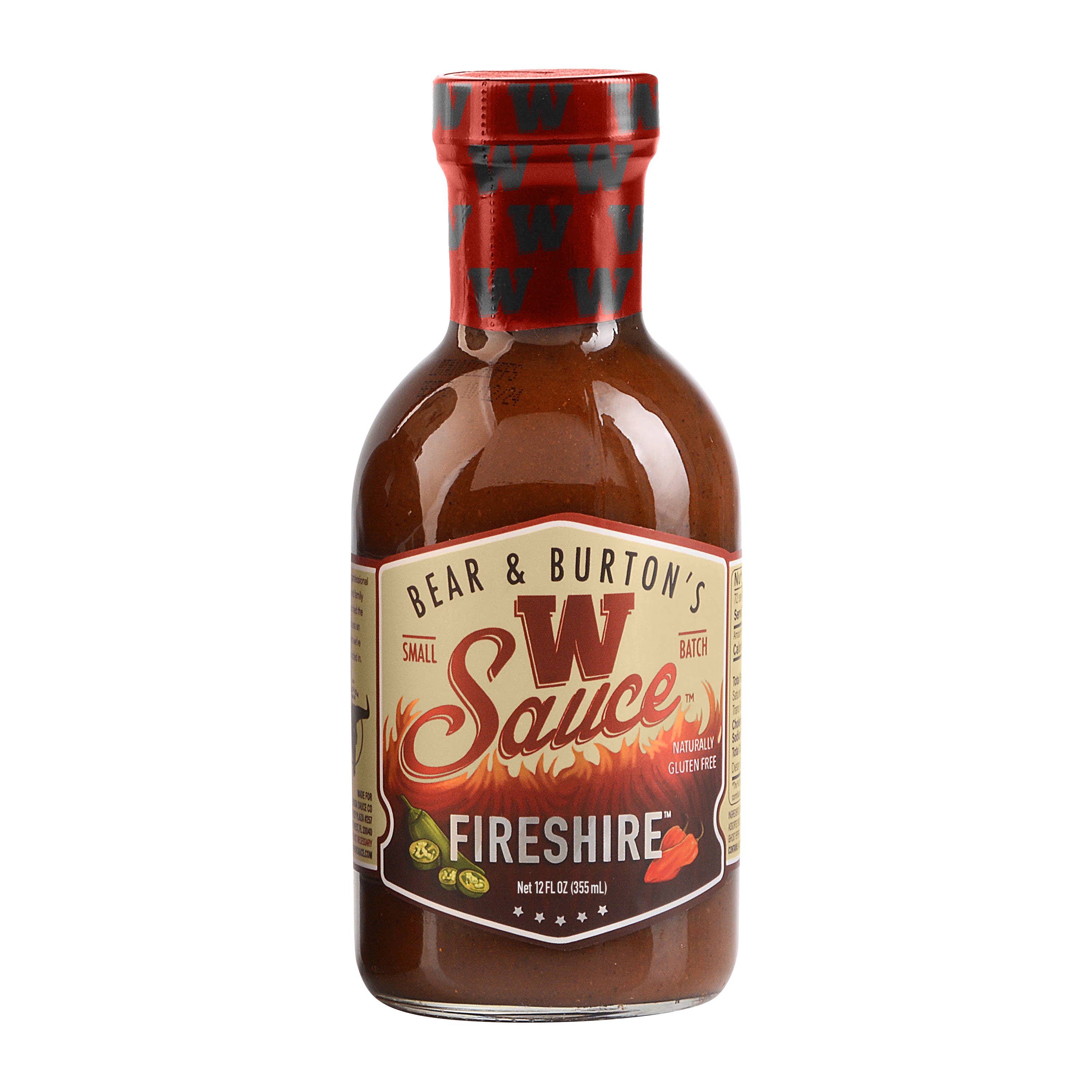 Bear & Burton's W Sauce - Wholesale Sauce - Bear & Burton's Fireshire 12oz1