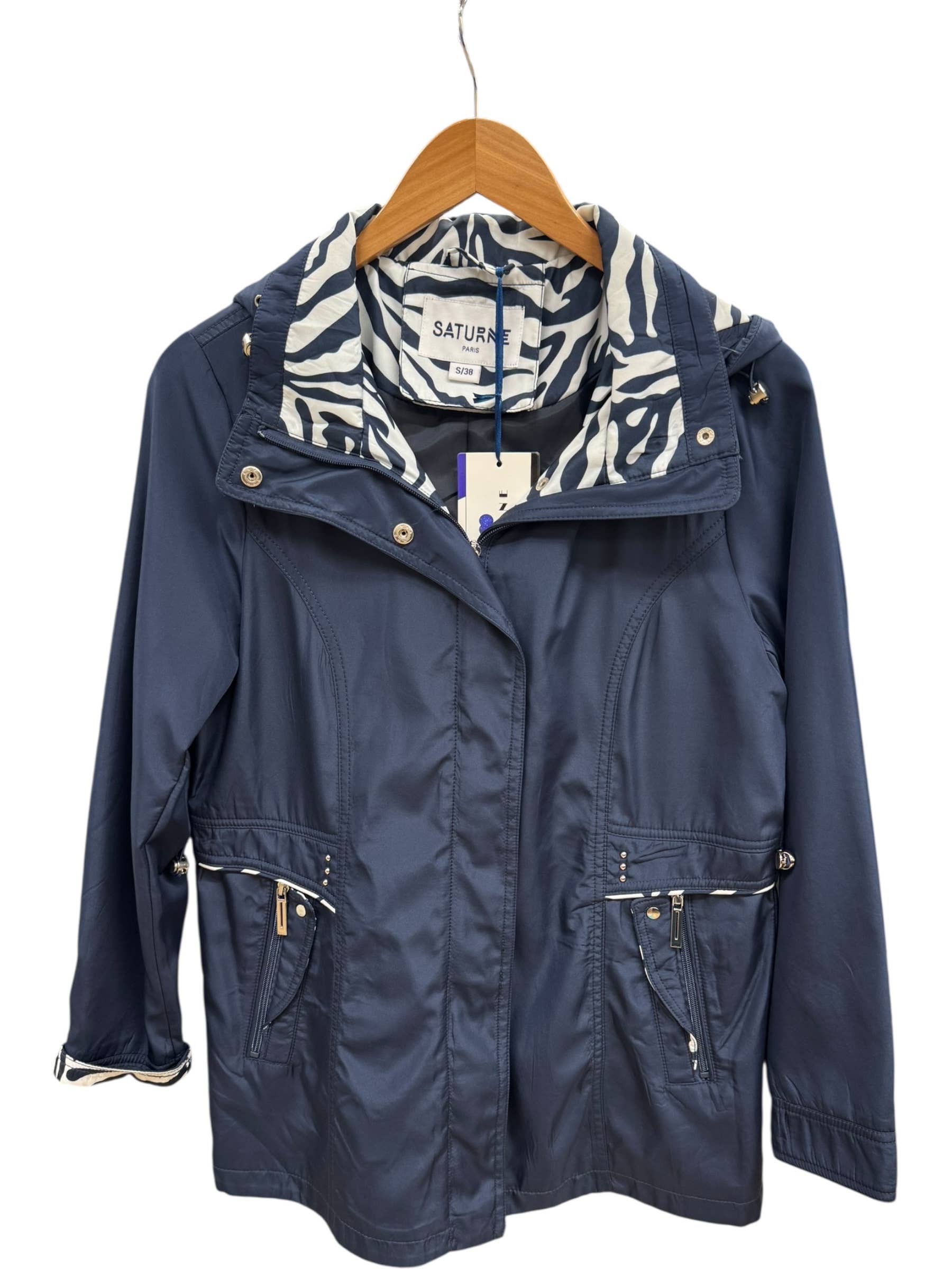 Saturne Paris - BIG SIZE EXCLUSIVE - Wholesale Parka - Women's - ZEBRA PRINT PARKA0