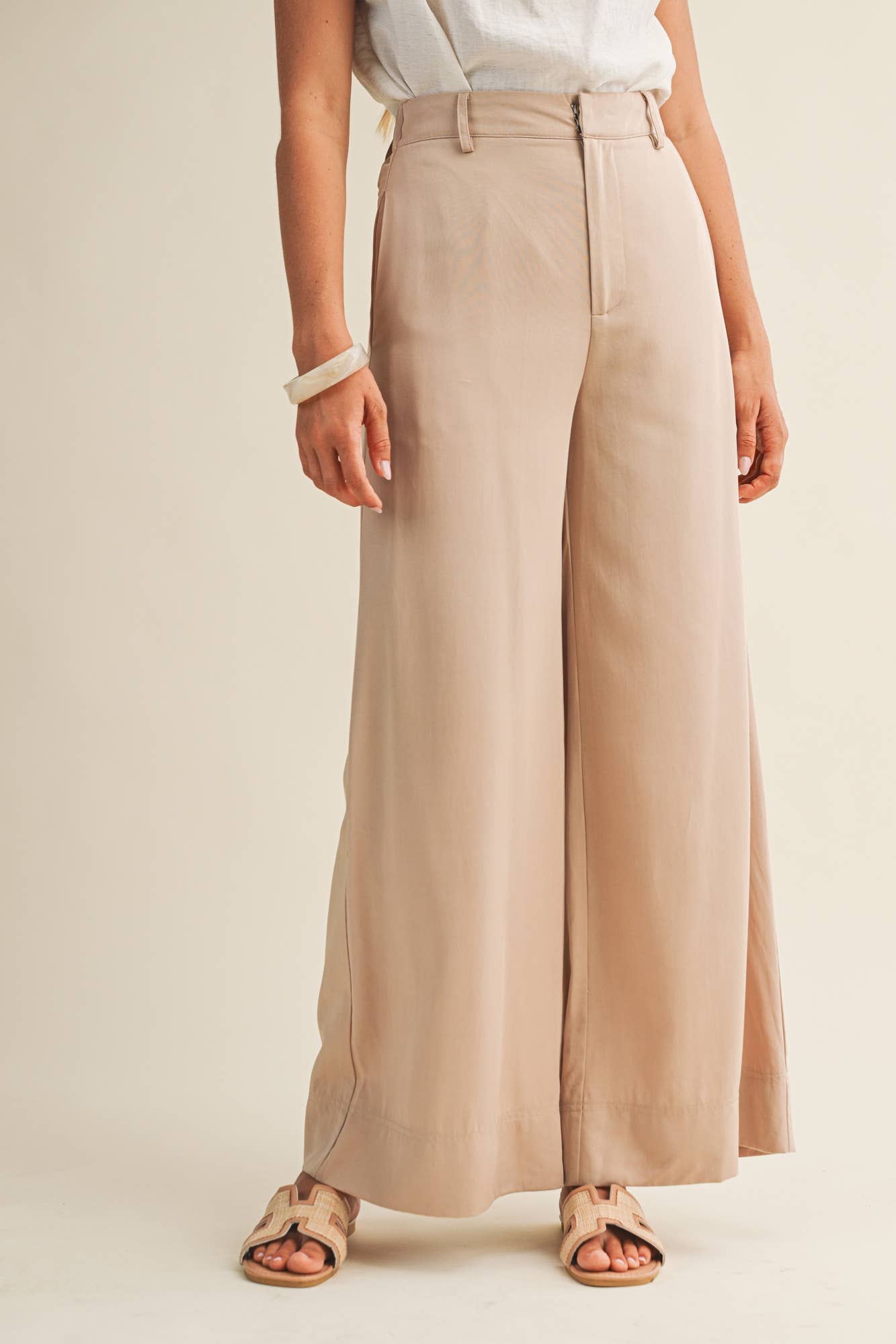 Mustard Seed - Wholesale Pants - Women's - ELASTIC HIGH WAIST WIDE LEG PANTS2