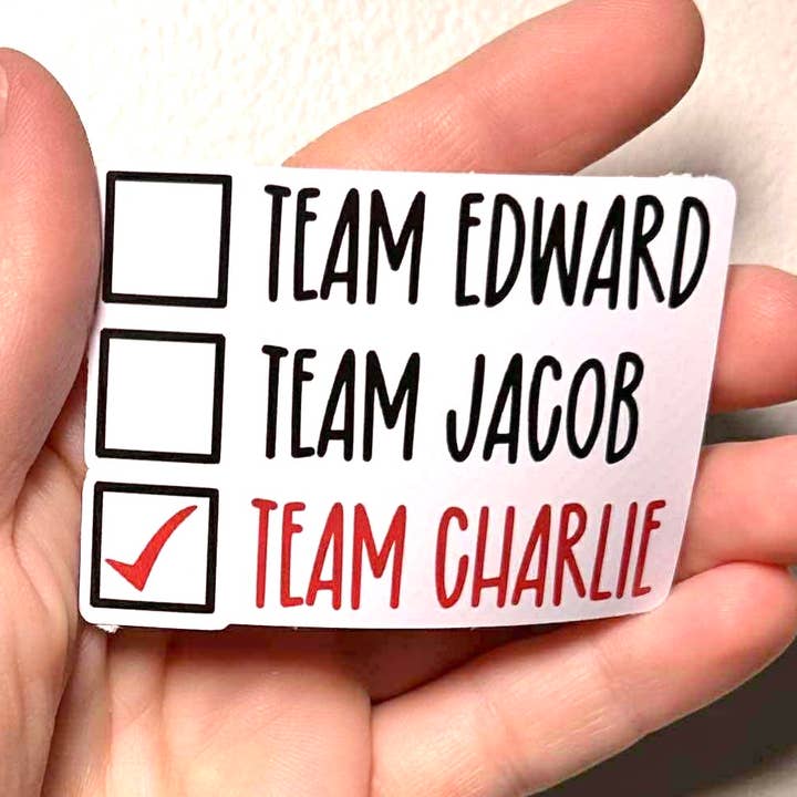 Team Charlie - Twilight Klistermärke/Magnet för wholesale av Oily Graphic Creations
