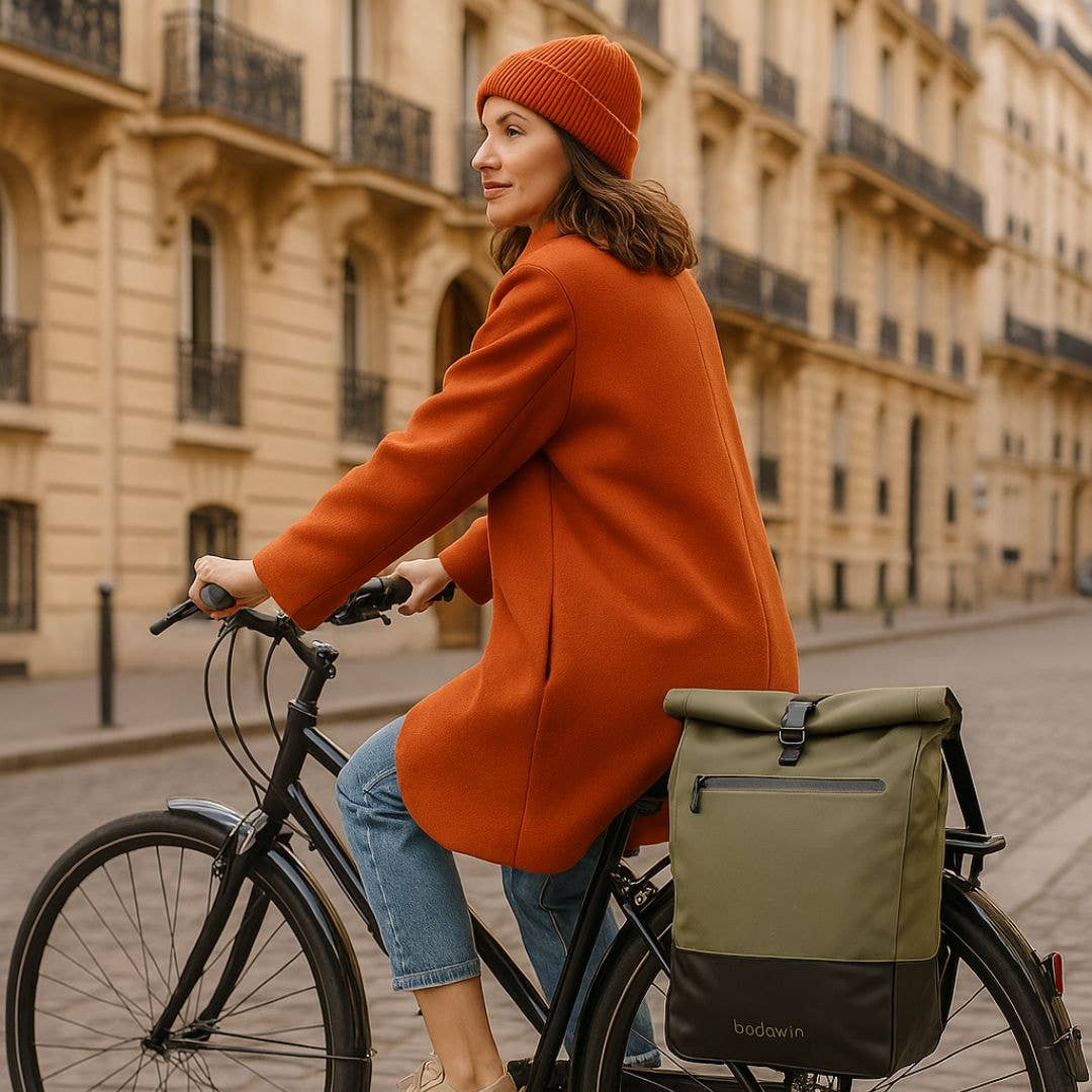 BADAWIN – Engroshandel Tilbehør til cykling – BADAWIN Ancel Badawin khaki grøn cykeltaske/pung3