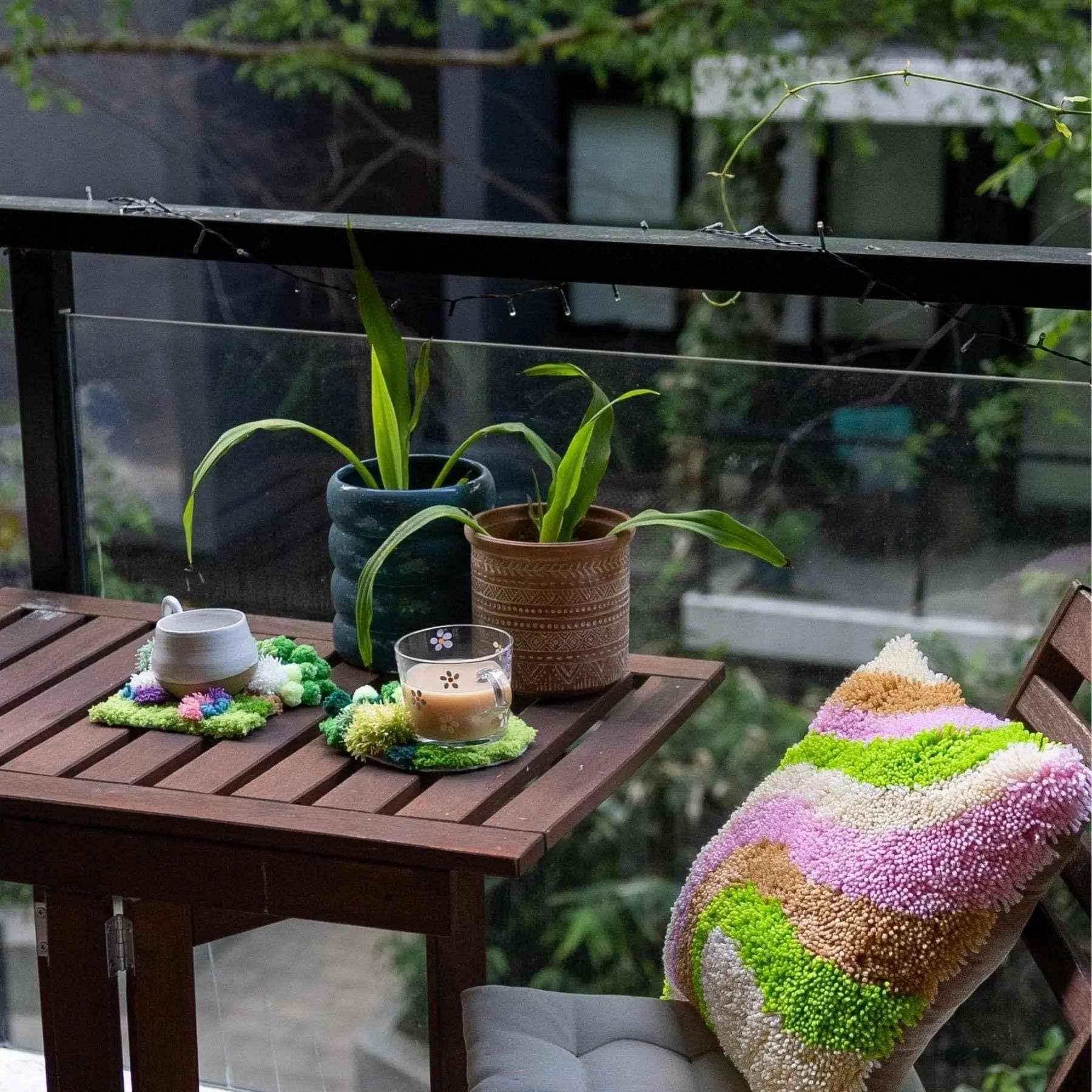 Craft Club - Wholesale DIY Craft Kit - FLOWER PATCH - Moss Coaster Kit6