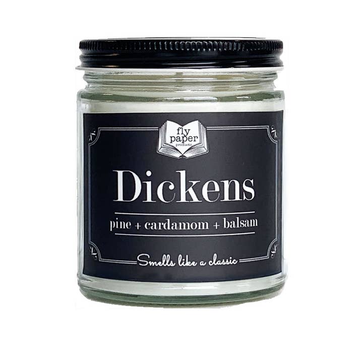 Fly Paper Products - Wholesale Jar/Filled Candle - Dickens 9oz Candle Pine + Cardamom + Balsam1