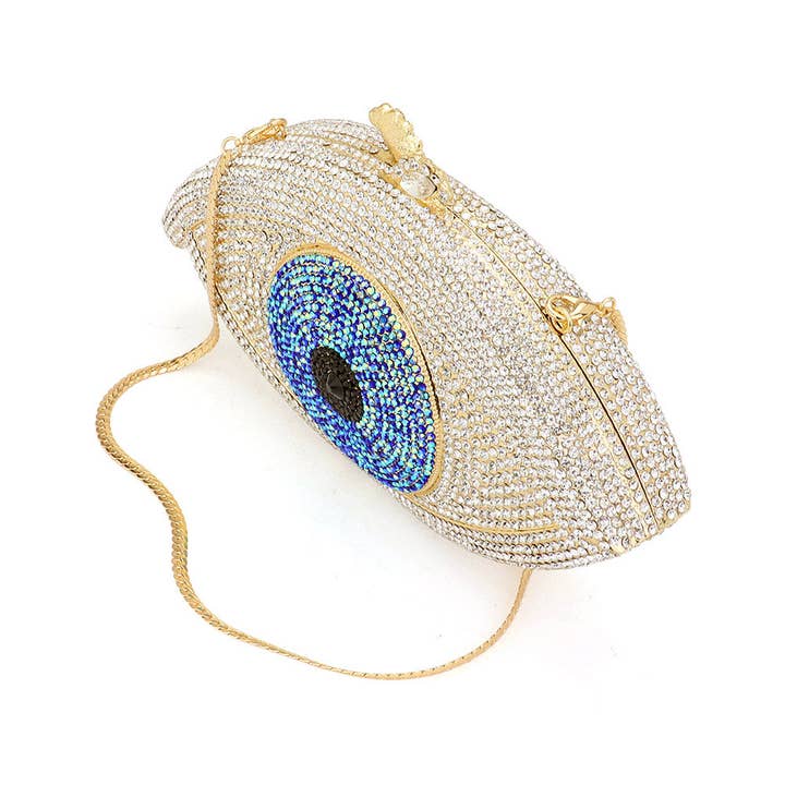 Sensibling Corp. - Wholesale Clutch Bag - Women's - Crystal Rhinestone Evil Eye Evening Clutch Bag1