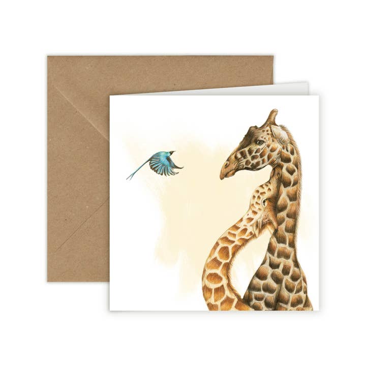 Beast Of Paradise - Wholesale Love Card - Giraffes In Love Greeting Card, Animal Birthday Cards