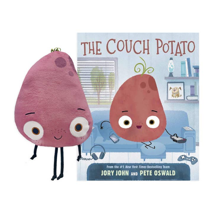 The Couch Potato Plush with hardcover book for wholesale by MerryMakers