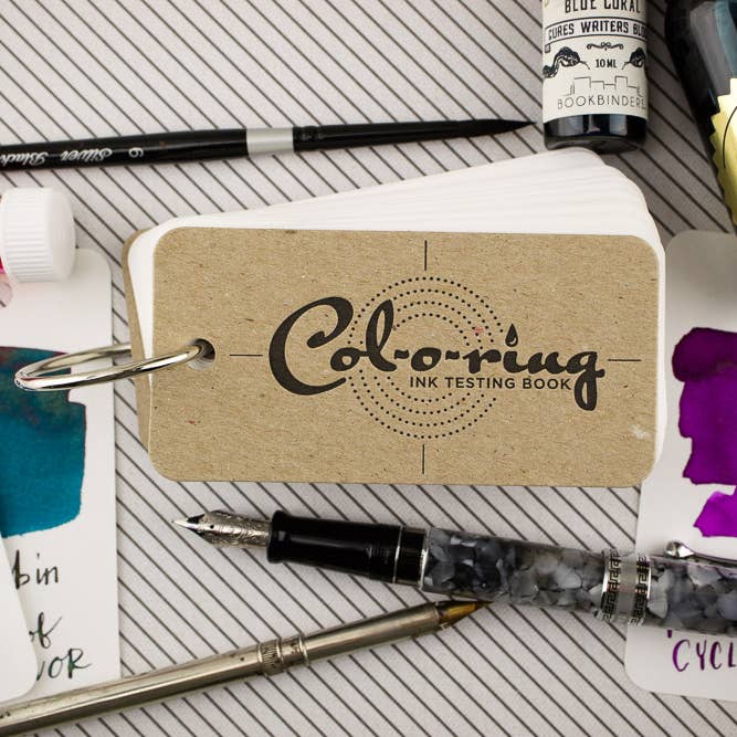The Well-Appointed Desk - Wholesale Sketchbook/Sketchpad - Col-o-ring Ink Testing Book (Standard Size)