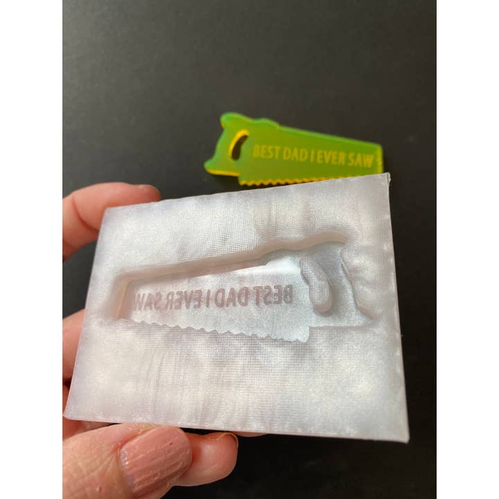 Moule en silicone Best Dad I Ever Saw pour la vente par EllaRaeMouldsVinyls