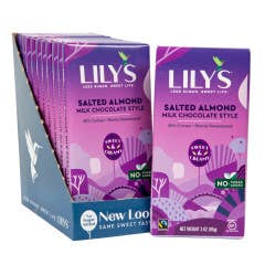 L&F Universal Goods - Wholesale Chocolate Bar - Lily's Salted Almond 40% Milk Chocolate 12/3OZ