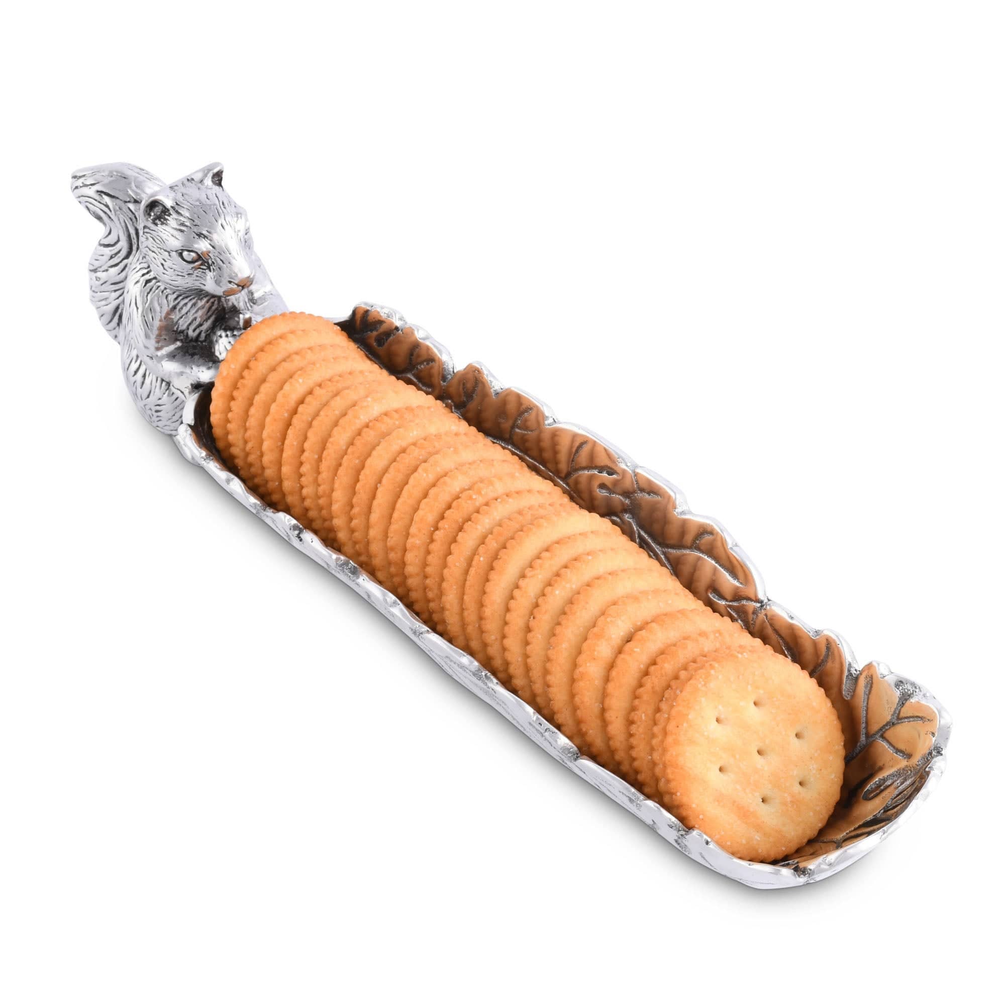 Arthur Court – wholesale Serving tray – Squirrel Cracker Tray3