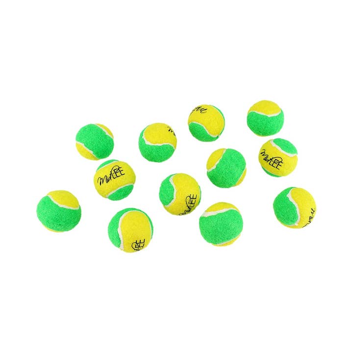 Midlee Designs – wholesale Pet fetch ball – Dog – Midlee Yellow/Green Mini Tennis Balls Set of 12