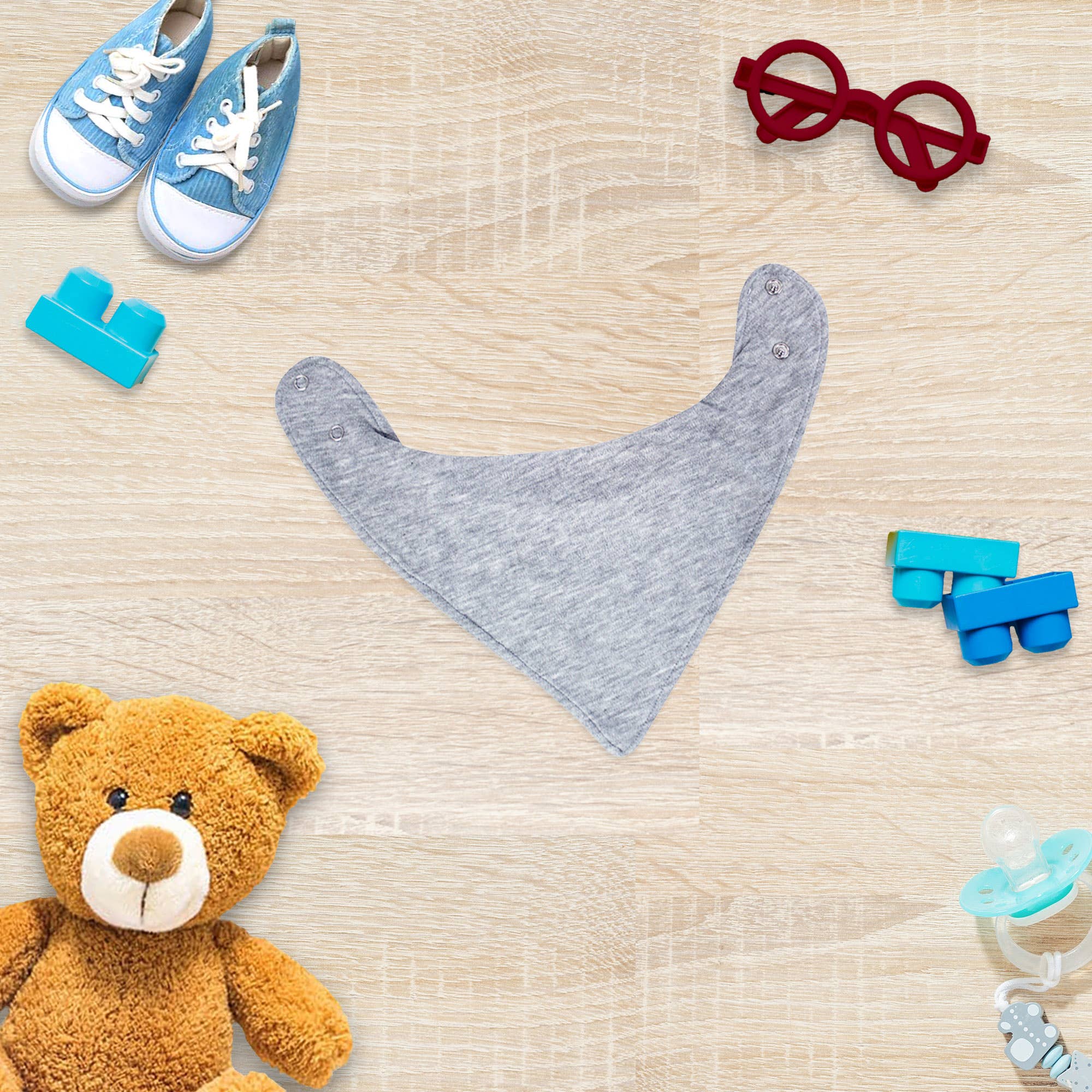 Laughing Giraffe - Vente Bavoirs bandana - Bavoirs bandana 2 couches avec pression - Laughing Giraffe9