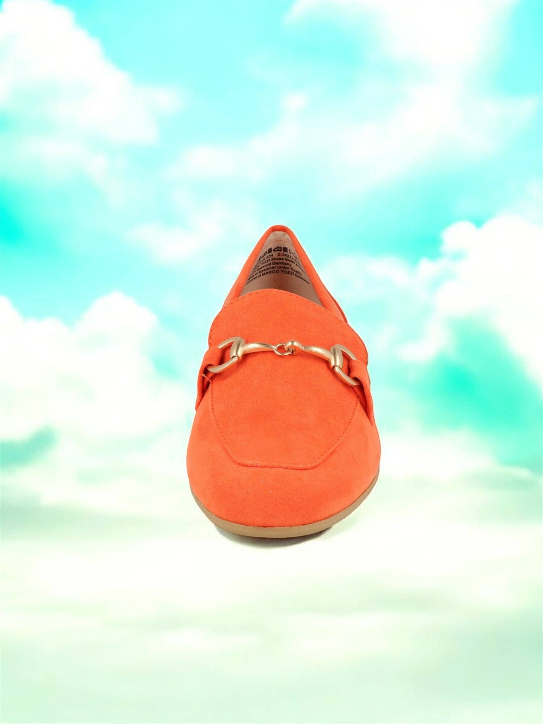 Carrot MARCO TOZZI Vegan women's elegant slip-on loafers Manufacturer number: 2-24212-42 M2421341 (Last piece) for wholesale on Faire0