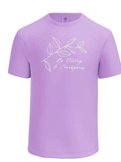 T-shirt Soyez Fort et Courageux pour la vente par Dirt Road Designs 28111