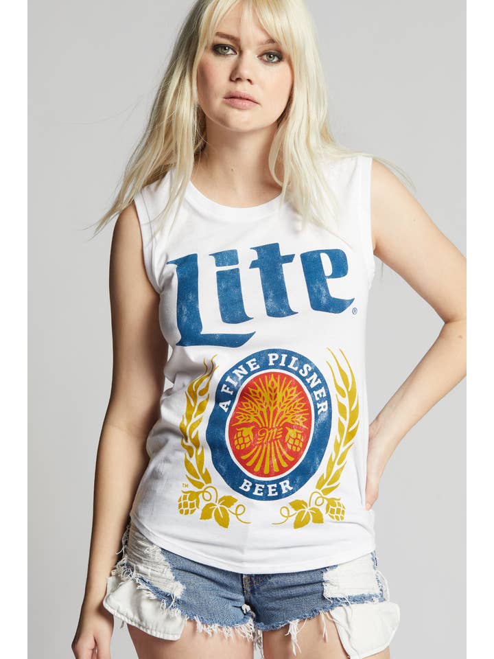 White 401362 - Miller Lite Tank for wholesale on Faire