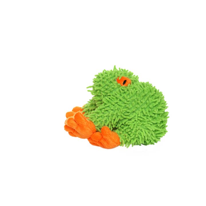 Tuffy Dog Toys - VIP Products - Wholesale Piepspeeltje - Hond - Mighty Jr Micro Fiber Frog, duurzaam, piepend hondenspeelgoed3