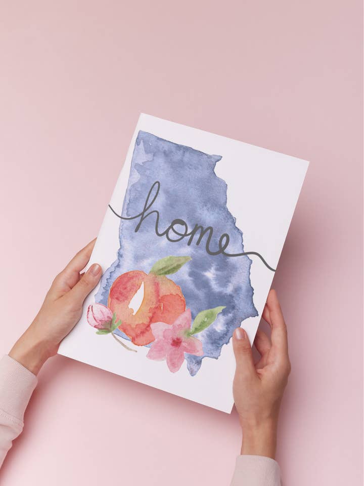 Georgia is HOME — Print for wholesale by Dead Air Doodles