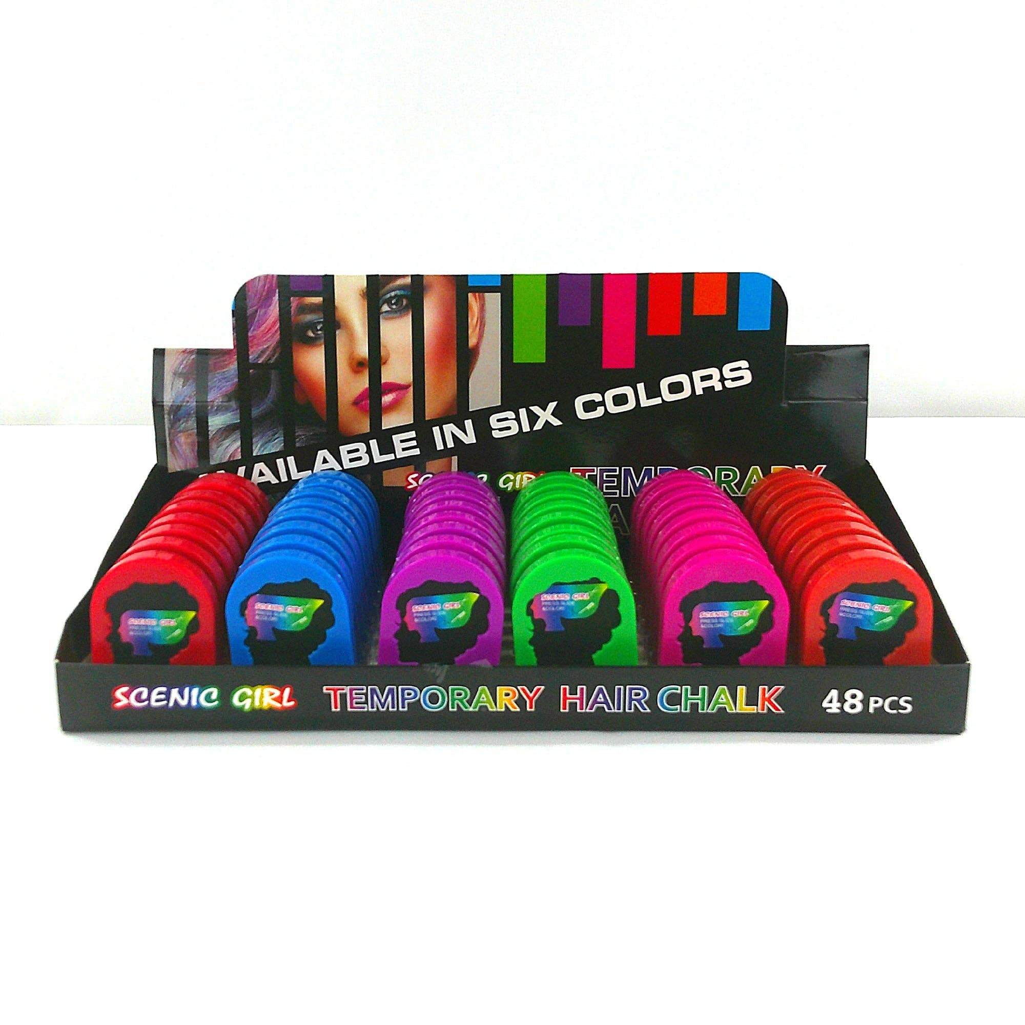 ASSORTED Temporary Hair Color Chalk DM4127-4 (48PC) for wholesale on Faire2