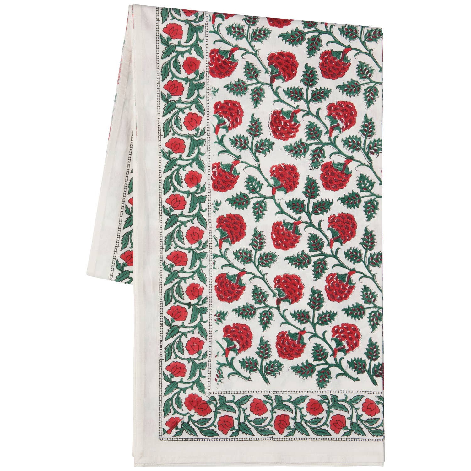 Danica Heirloom - Wholesale Tablecloth - Carnation Block Print Tablecloth 60 x 90 Inches3