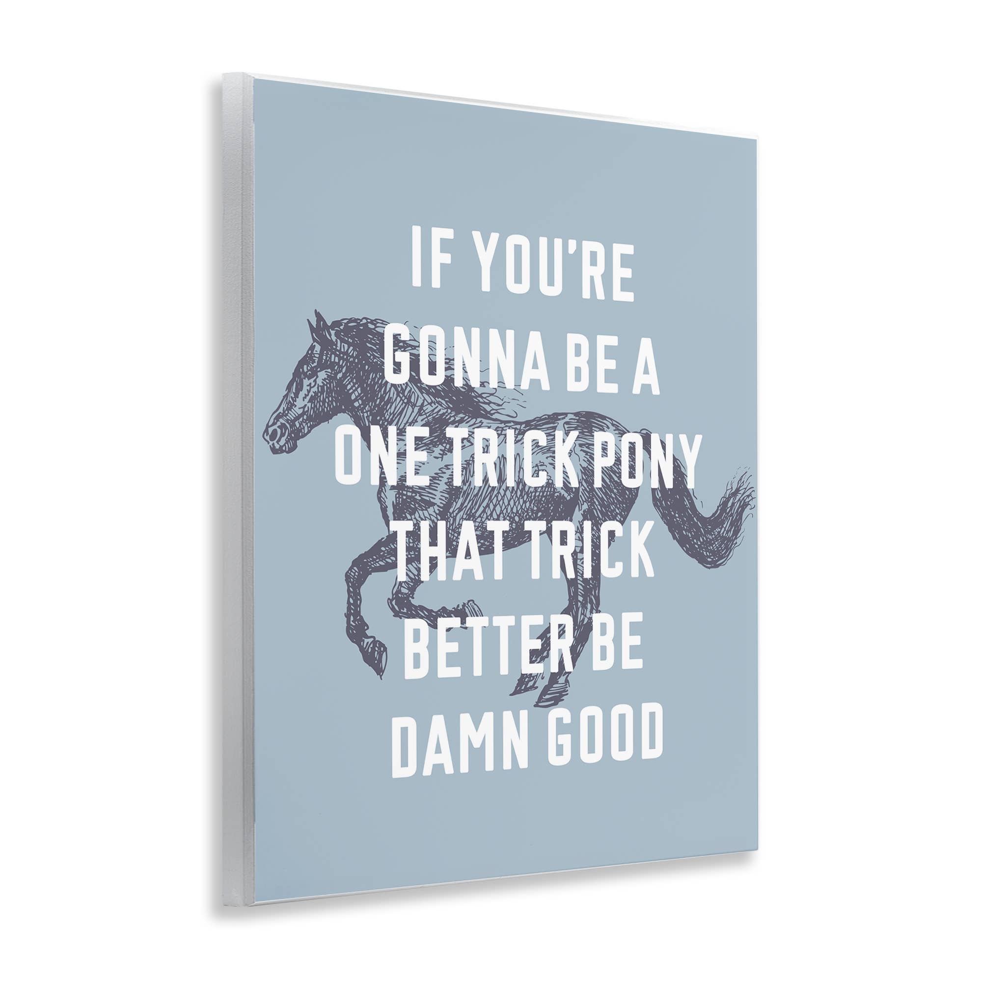 Stupell Industries - Wholesale Wall Decor - Kids & Baby - One Trick Pony Phrase Wall Plaque Art1