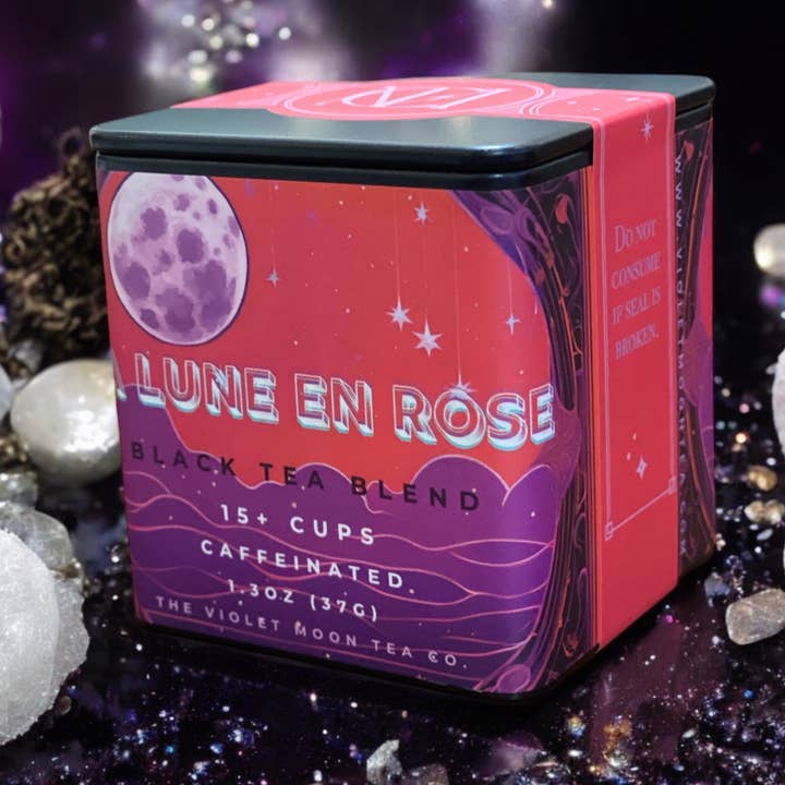 La Lune En Rose - Mistura de Chá Preto Rosa por atacado de The Violet Moon Tea Co.