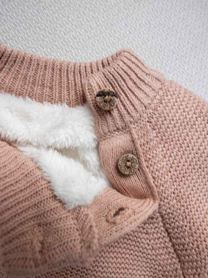 Bridle Up Hope Shop – Engroshandel Sweater - Børn – Børne Strikket Hestesweater (Lyserød)