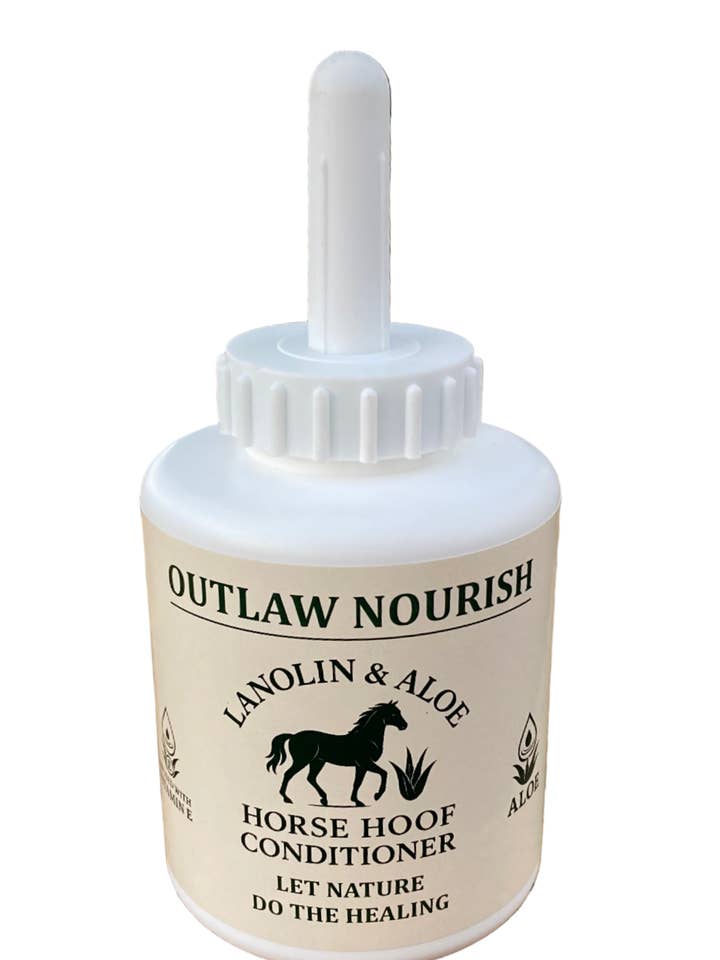 Fuorilegge Nourish Natural Hoof Conditioner per Cavalli Olio per Zoccoli di Cavalli Zoccoli Secchi e Screpolati per la vendita all'ingrosso da parte di Outlaw Thrush Stuff