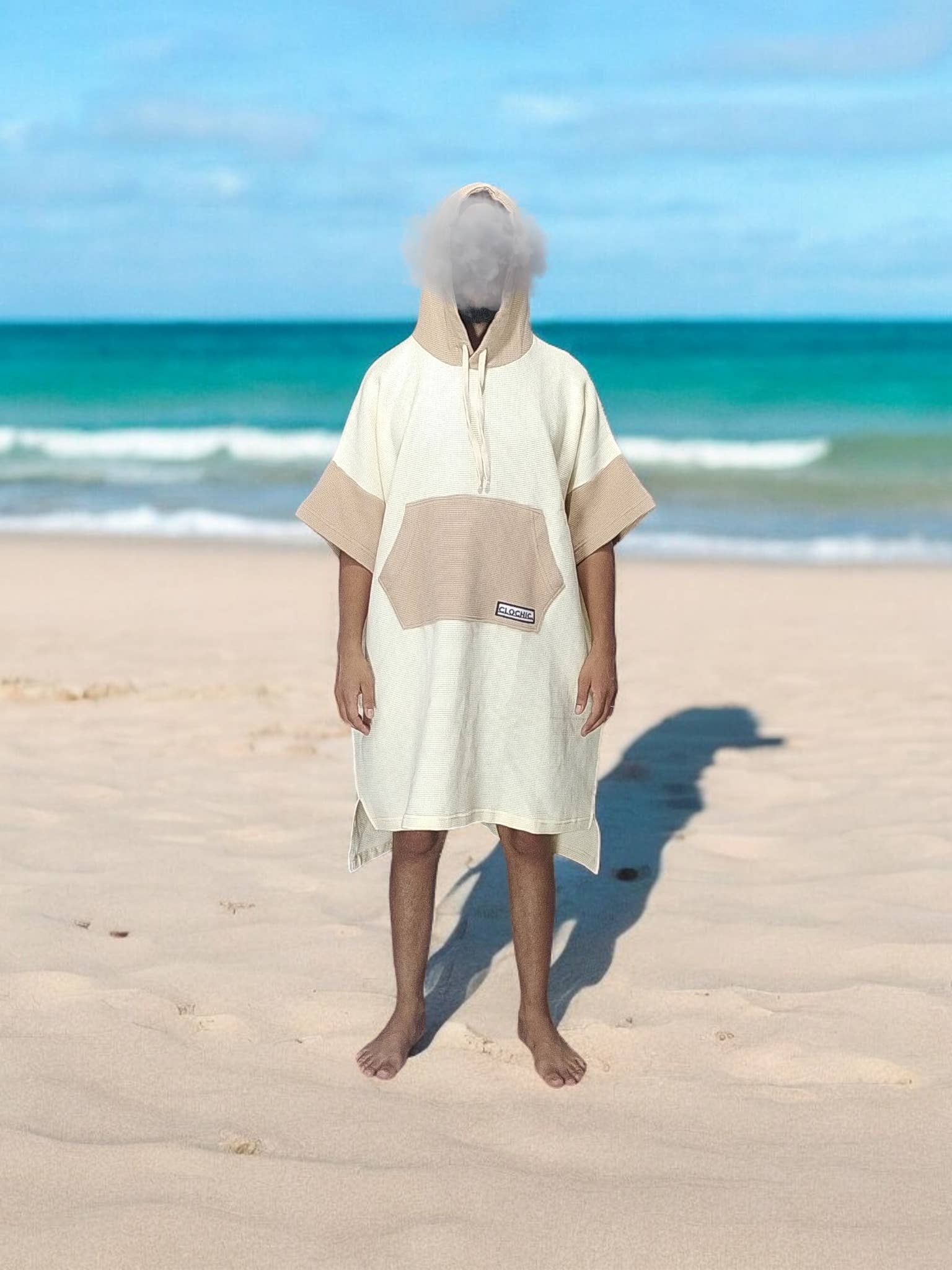 Mazador – wholesale Poncho - Unisex – Unisex poncho i våfflad bomull för vuxna5