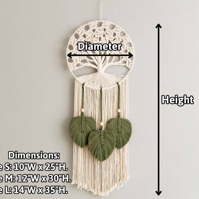 BeanDaikon - Wholesale Tapestry/Textile - Macrame Tree Of Life V44