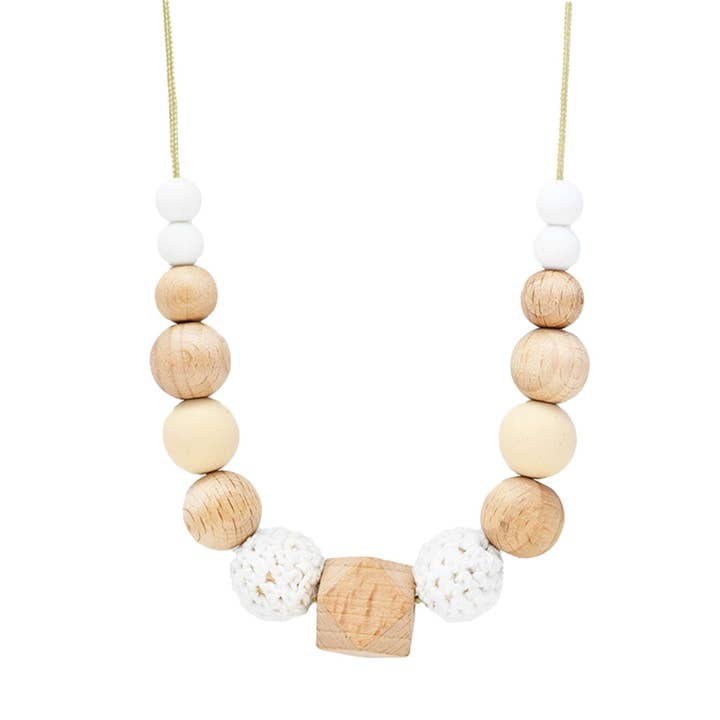 Collier d'allaitement et de portage - Tessuto e legno bianco per la vendita all'ingrosso da parte di Irréversible