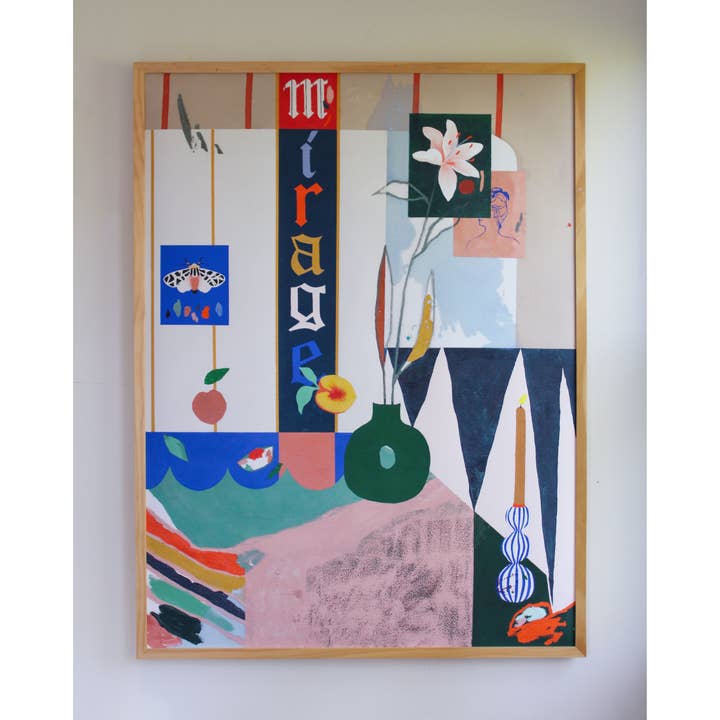 Art Print - Abstract Still Life with Text for wholesale by Christine Cover